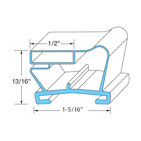 Gasket, Door23 3/4 X 28 1/4 For - Part No Vt50615802